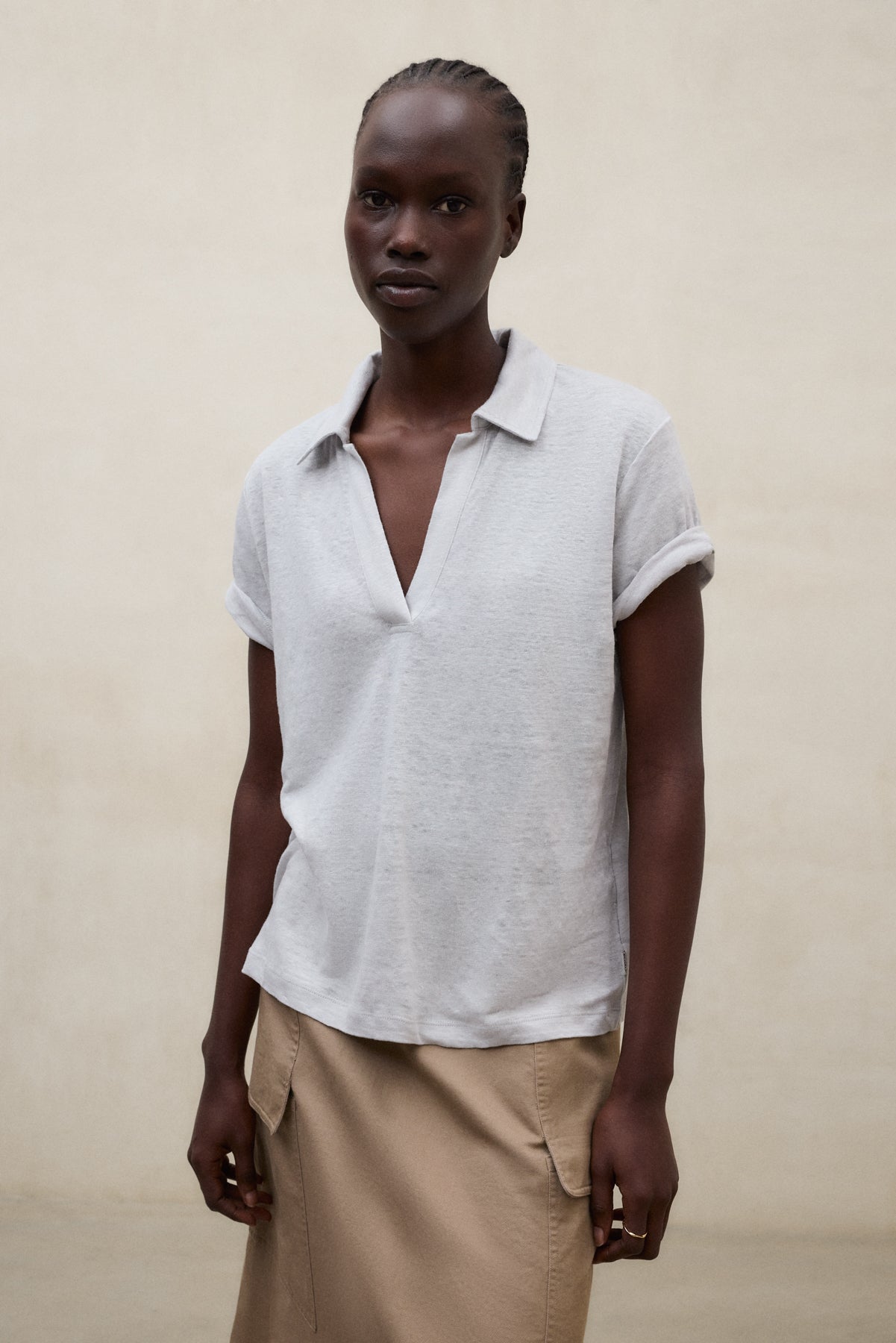 T-SHIRT TROMS GRAU