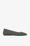 GREEN ADELAIDE BALLET PUMPS