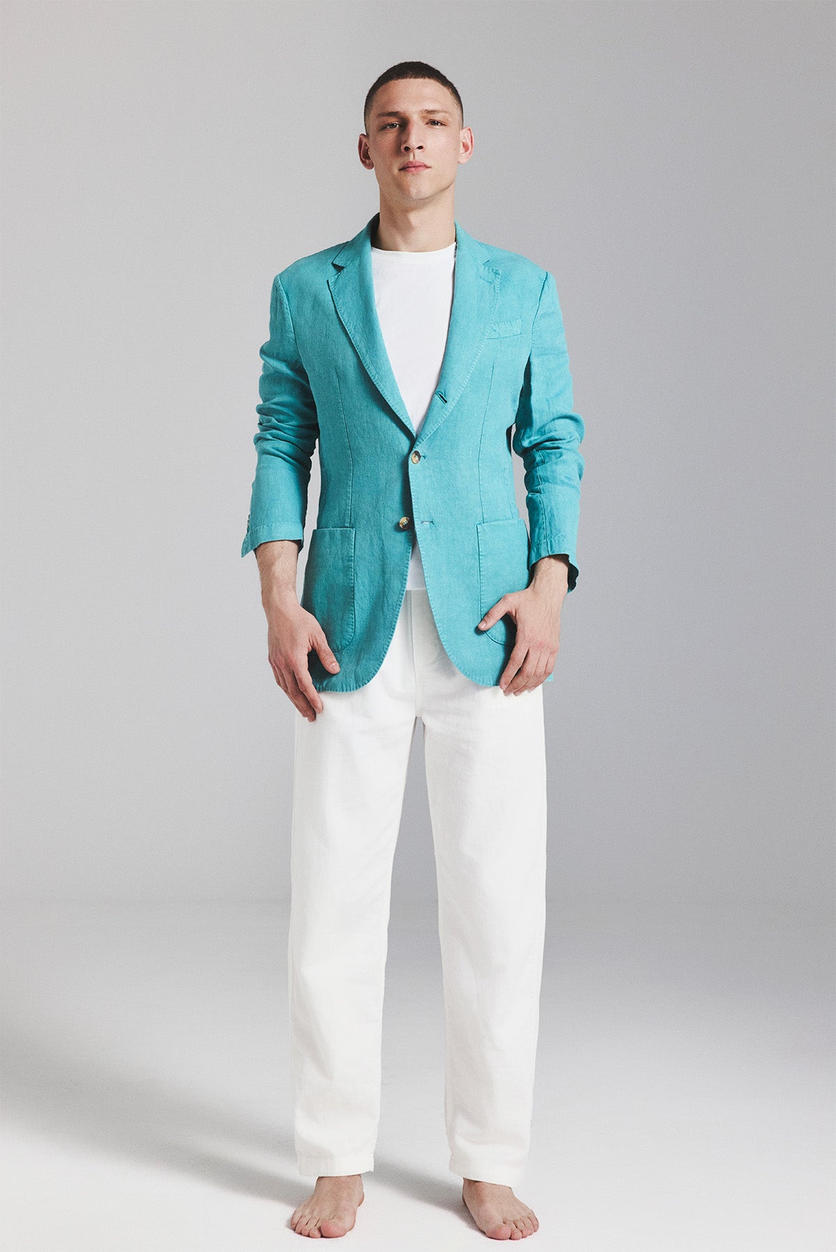 BLAZER LAPO CAÑAMO VERDE AGUA