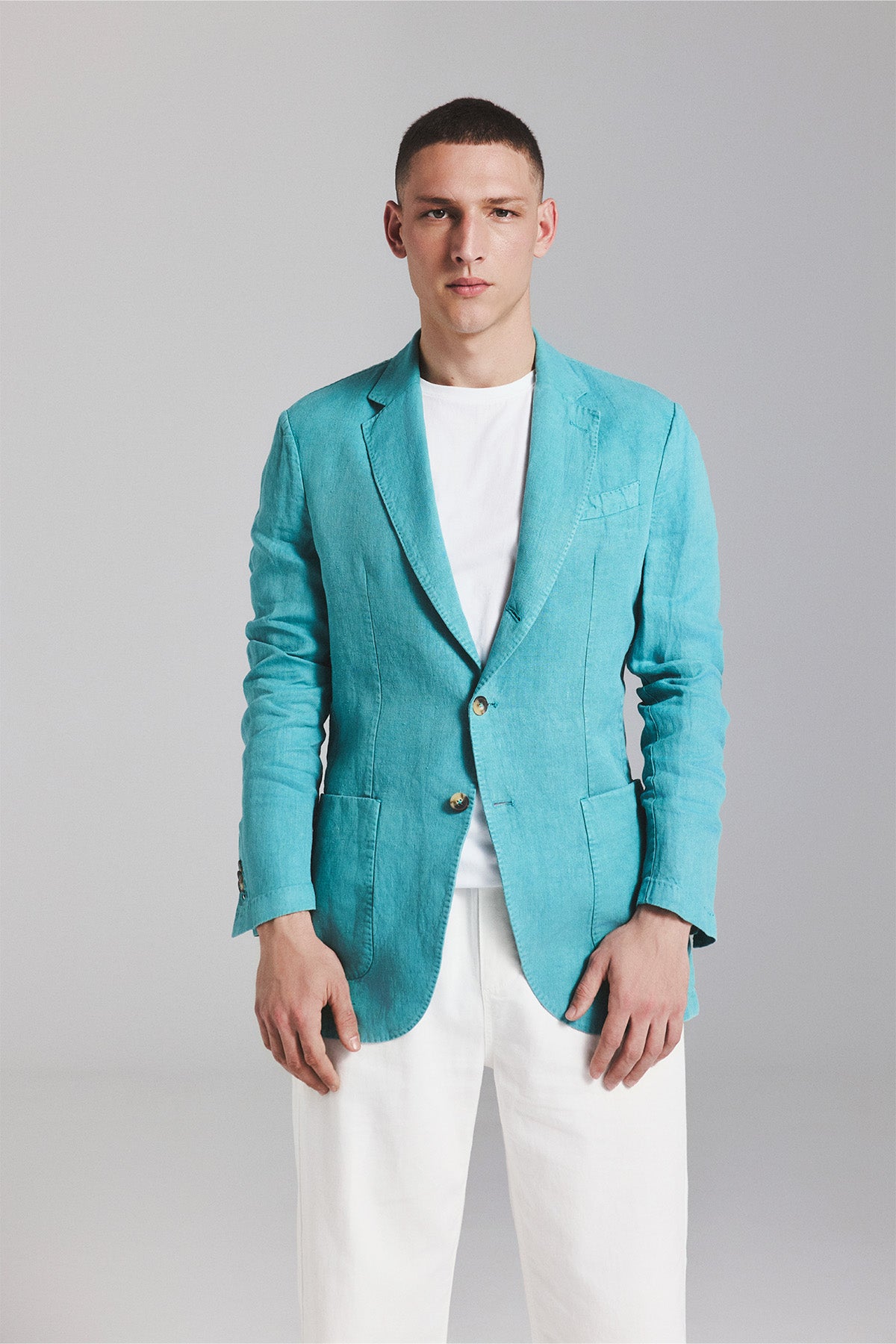 BLAZER LAPO CAÑAMO VERDE AGUA