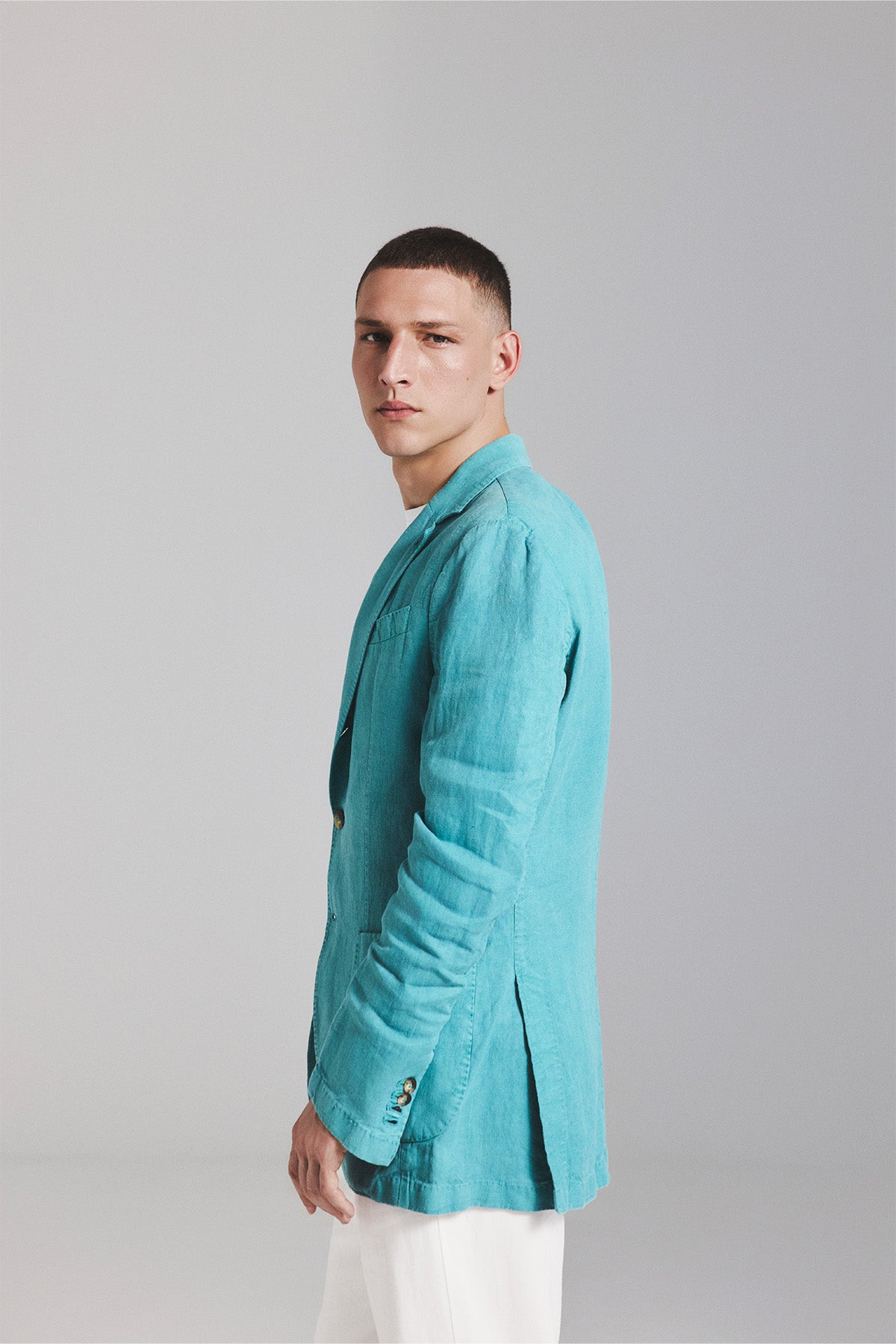 BLAZER LAPO CAÑAMO VERDE AGUA