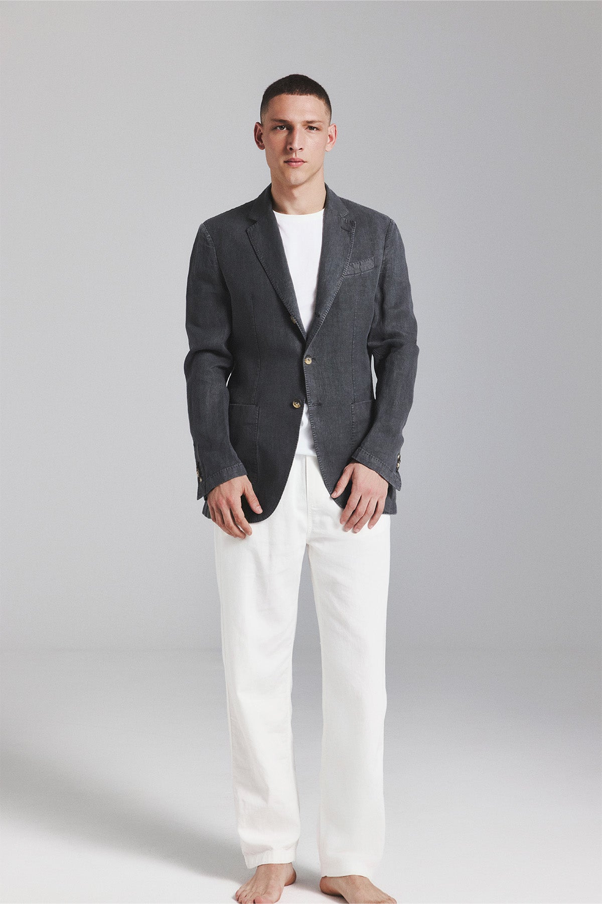 BLAZER LAPO CAÑAMO GRIS OSCURO