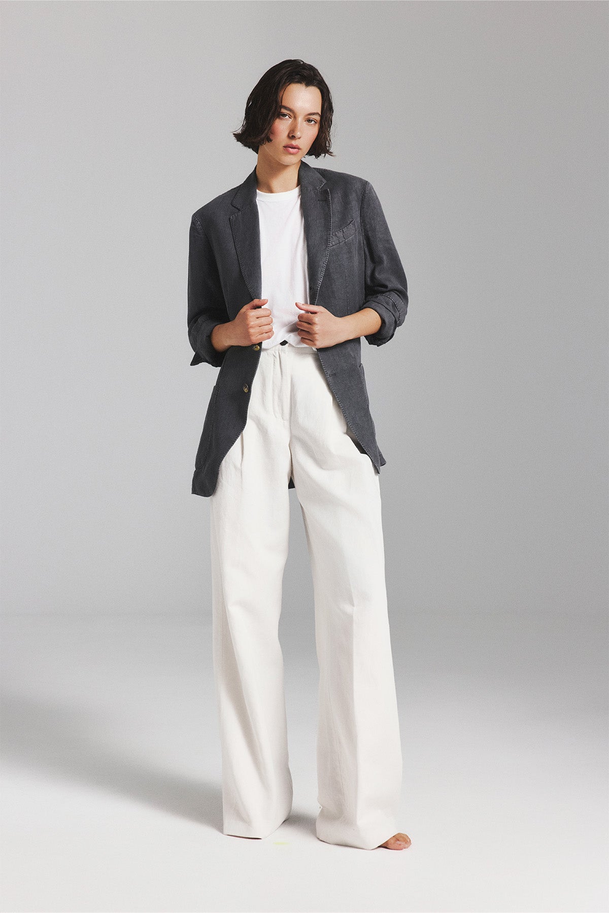 BLAZER LAPO CAÑAMO GRIS OSCURO