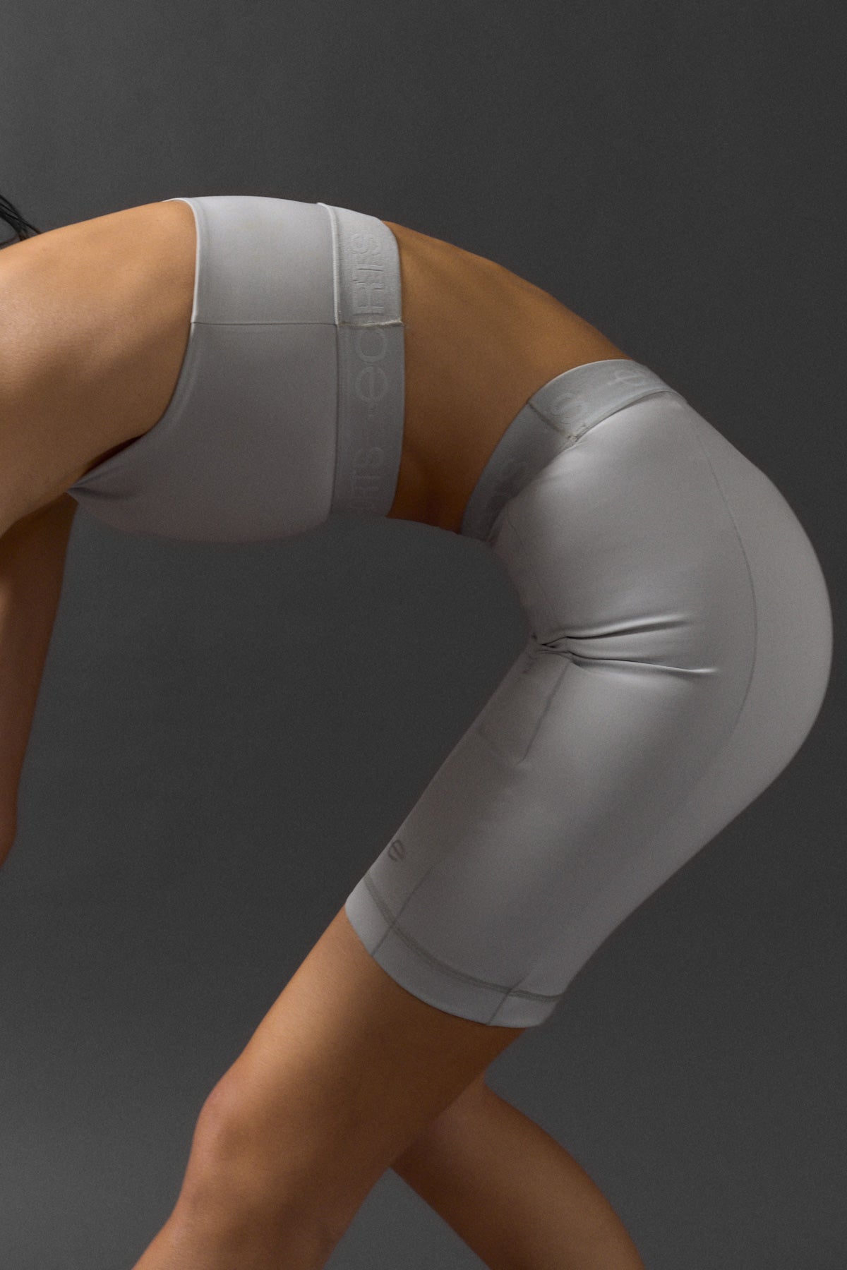 LEGGINGS CORTI ROME GRIGI