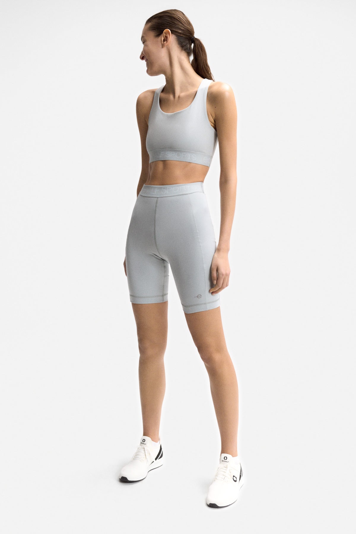 LEGGINGS CORTI ROME GRIGI
