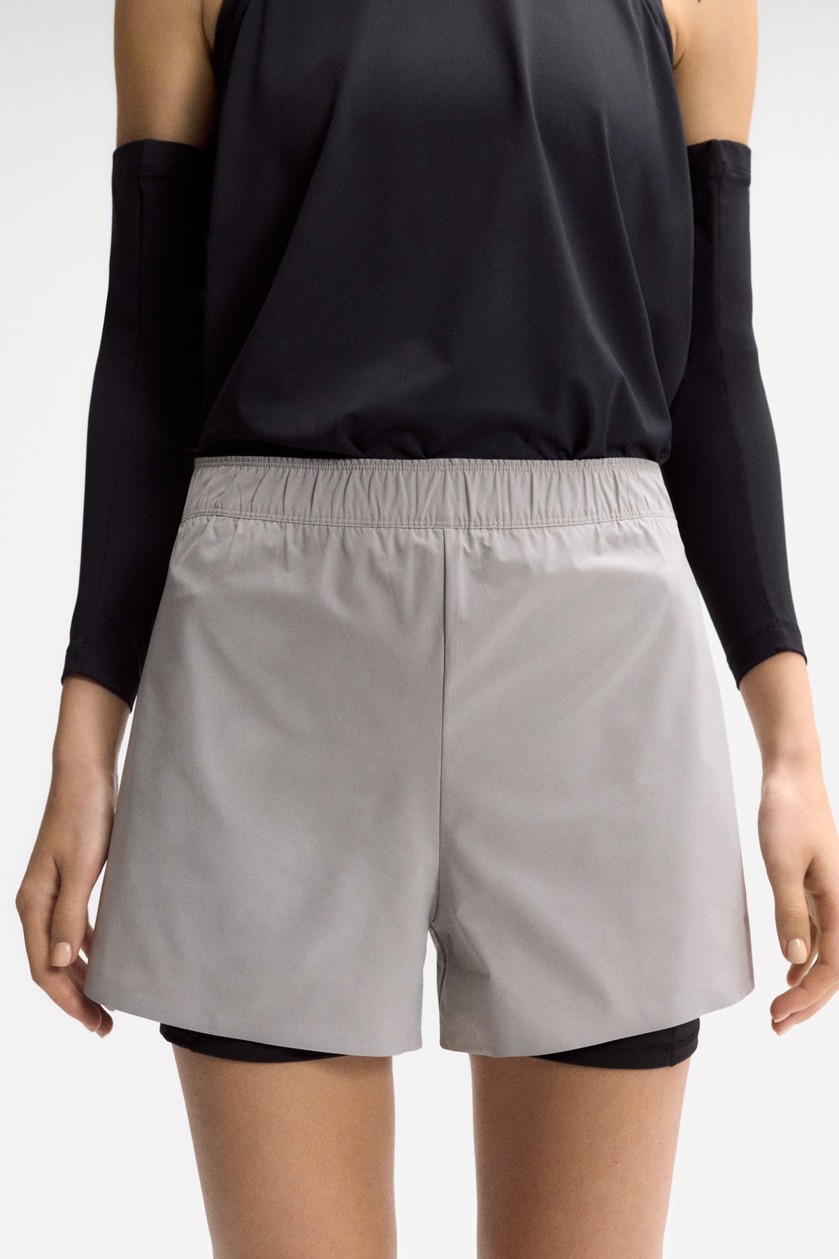 NEW YORK RACE KURZE DAMEN-HOSE GRAU