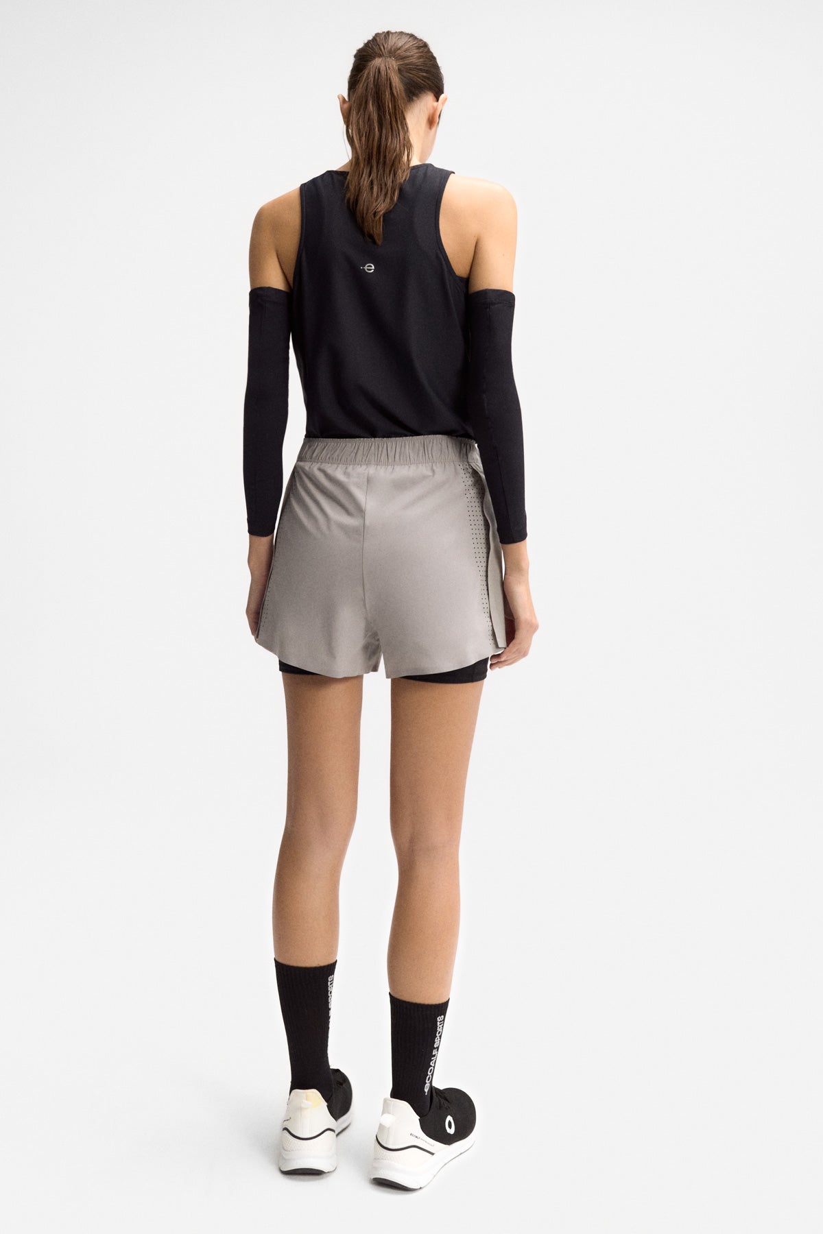 NEW YORK RACE KURZE DAMEN-HOSE GRAU